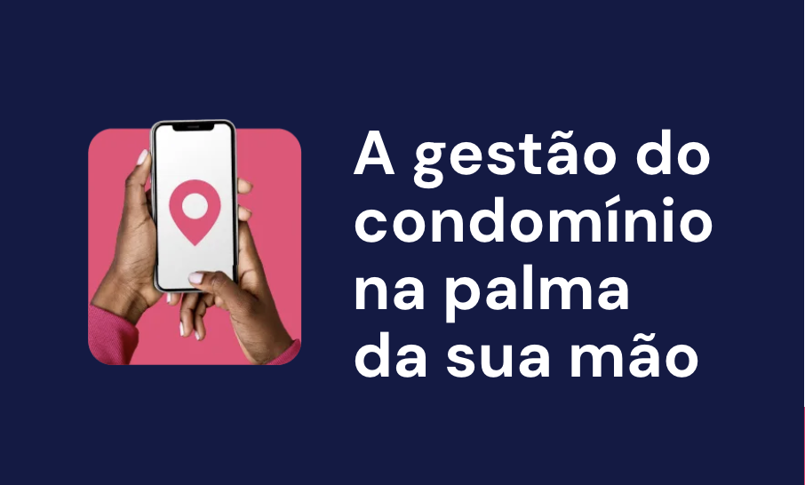 App Housi - Smartphone com mãos e texto